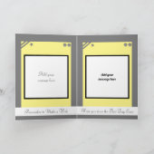 あなたは灰色の最高の黄色い誕生日の叔父 カード (内部)