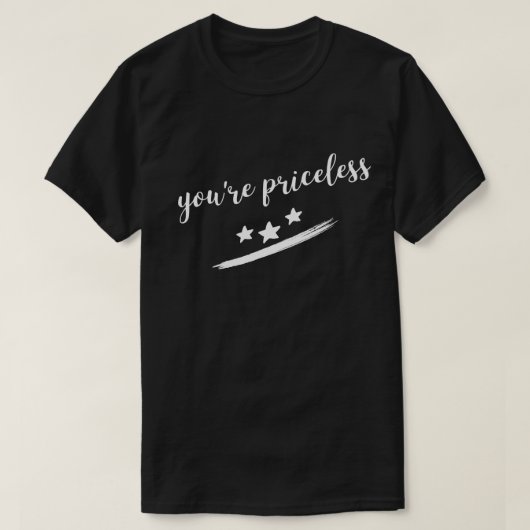 あなたは無価値な恋人ではありません 恋人のための名言 愛を込めて Tシャツ (デザイン正面)