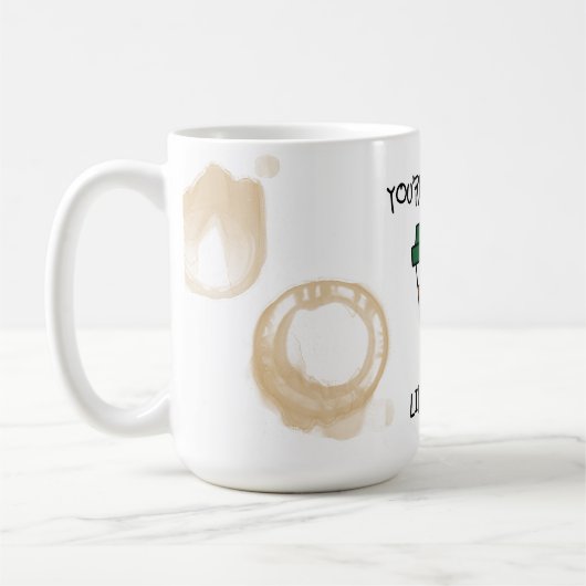 あなたは無意味なコーヒー – Decafユーモアのマグカップのように コーヒーマグカップ (左)