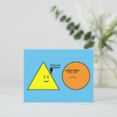 あなたは無意味 – ジオメおもしろいトリ ポストカード (スタンド正面)