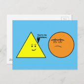 あなたは無意味 – ジオメおもしろいトリ ポストカード (正面/裏面)