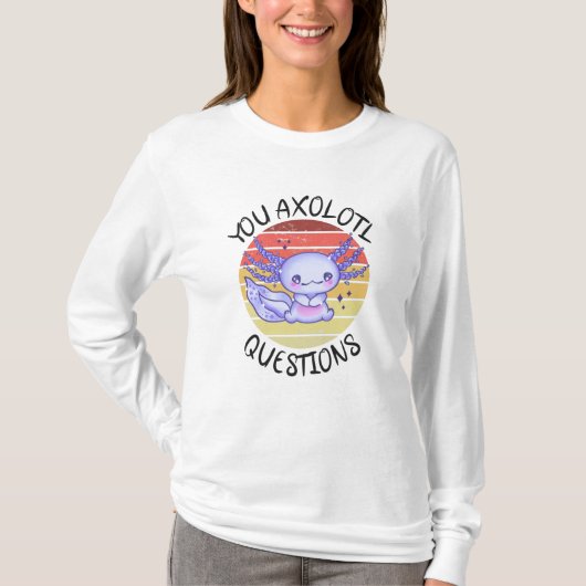 あなたは無愛想な質問をする Tシャツ (正面)