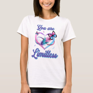 あなたは無限の蝶ハート Tシャツ