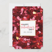 あなたは熱いお茶の赤いおもしろいバレンタインデー カード (裏面)