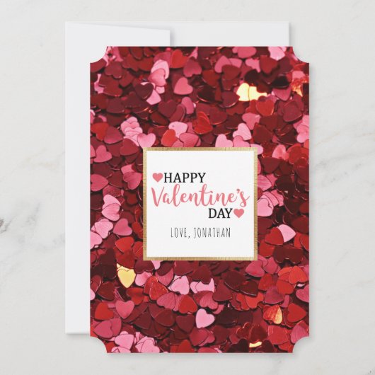 あなたは熱いお茶の赤いおもしろいバレンタインデー カード (裏面)