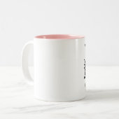 「あなたは熱いぞ、お嬢さん！」 美容師マグカップ ツートーンマグカップ (正面左)