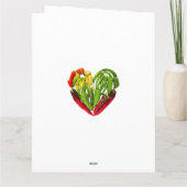 あなたは熱いチリ唐辛子ハートバレンタインデー カード (裏面)