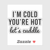 あなたは熱い、カドルのおもしろい引用文 シール (シート)