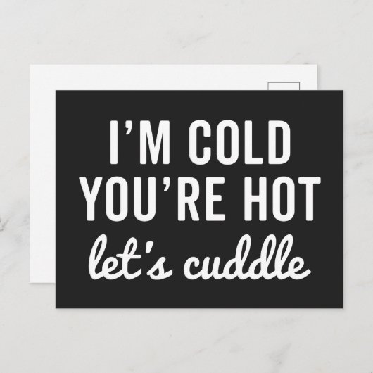 あなたは熱い、カドルのおもしろい引用文 ポストカード (正面/裏面)