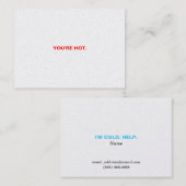 あなたは熱い。 私は冷たいです。 助け 名刺 (正面/裏面)