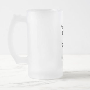 あなたは燃え尽きた電球のように明るい フロストグラスビールジョッキ