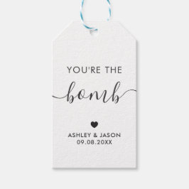 あなたは爆弾、ホットチョコレート爆弾またはバスボム ギフトタグ