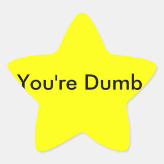 あなたは物の言えないステッカー 星シール