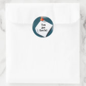 あなたは特別である:ステッカー ラウンドシール (バッグ)