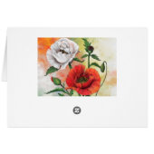 あなたは特別である – 美しい赤い白いケシ –  (裏面横)