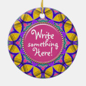 あなたは特別なカスタムWishesセラミックオーナメント セラミックオーナメント (裏面)