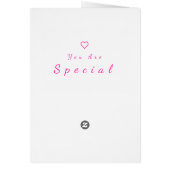 あなたは特別なカードハート- Love (裏面)
