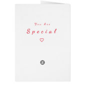 あなたは特別なカードロマンチックな花の自転車である (裏面)