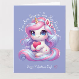 あなたは特別な存在 | かわいいユニコーン バレンタインデーのカード サンキューカード
