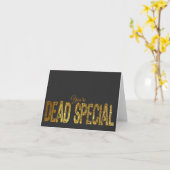 「あなたは特別な」グリッターエフェクトカー空白のド カード (黄色い花)