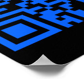 あなたは特別なQrコード前向きシールである ポスター (角)