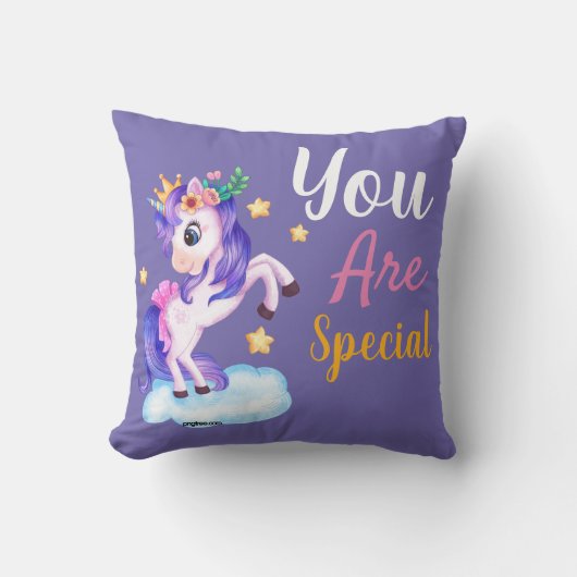 あなたは特別ユニコーン装飾用クッション クッション (正面)