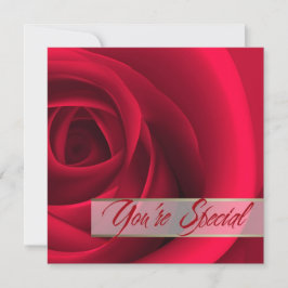 あなたは特別レッドローズバレンタインデー 招待状