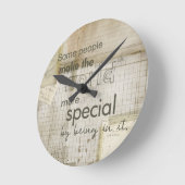 あなたは特別教書 ラウンド壁時計 (傾斜)