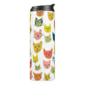 あなたは狙え！可愛カラフルい猫 タンブラー (回転左)