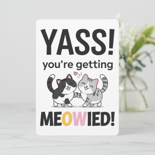 あなたは猫おもしろいを結婚連結婚したれて 招待状 (スタンド正面)