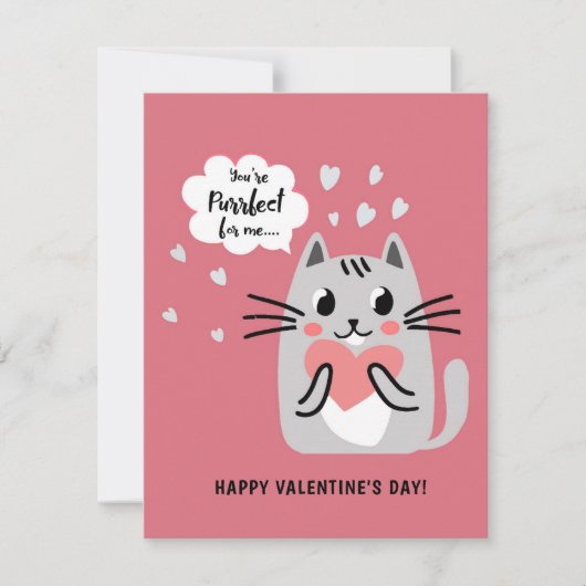 あなたは猫のバレンタインデーをお願い シーズンカード (正面)