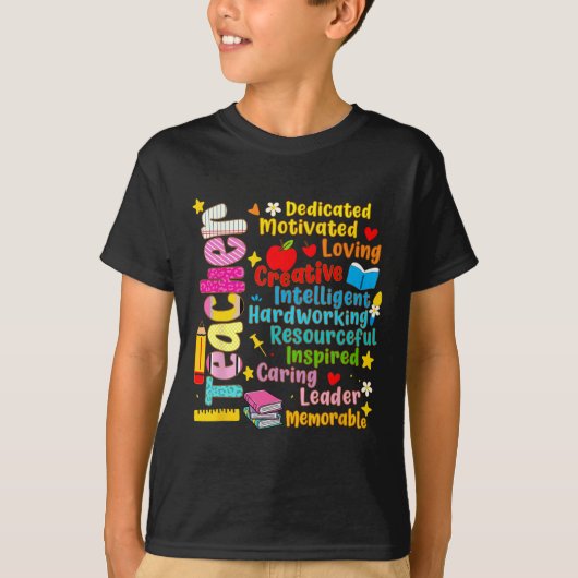あなたは献身的な教師 やる気十分のバック・トゥ・スクール Tシャツ (正面)