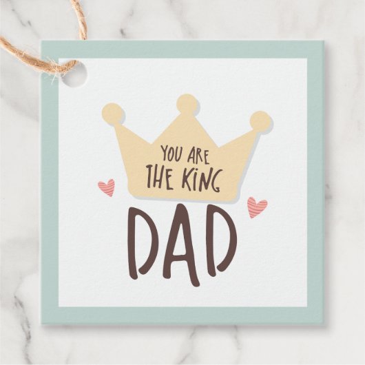 あなたは王パパ – 父の日 – 王冠 フェイバータグ (正面)