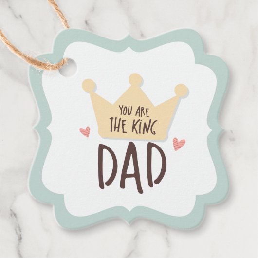 あなたは王パパ – 父の日 – 王冠 フェイバータグ (正面)
