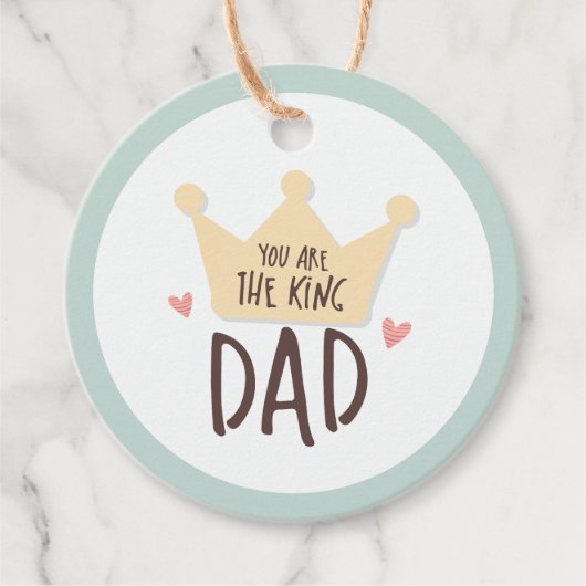 あなたは王パパ – 父の日 – 王冠 フェイバータグ (正面)