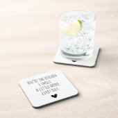 あなたは理由タイポグラフィハート コースター (右側)