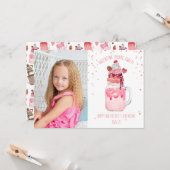 あなたは甘いお菓子ミルクシェイク教室バレンタイン カード (正面/裏面インサイチュ)