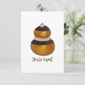 あなたは甘いサンキュークリームパフチュックスバンパティリー サンキューカード (スタンド正面)