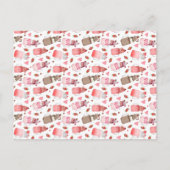 あなたは甘いバレンタインキャンディラブミルクシェイク ポストカード (裏面)