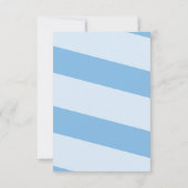 あなたは甘い教室バレンタインデーのカードブルー 招待状 (裏面)