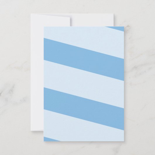 あなたは甘い教室バレンタインデーのカードブルー 招待状 (裏面)