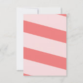 あなたは甘い教室バレンタインデーのカード白 招待状 (裏面)