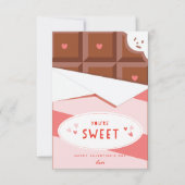 あなたは甘い教室バレンタインデーのカード 招待状 (正面)