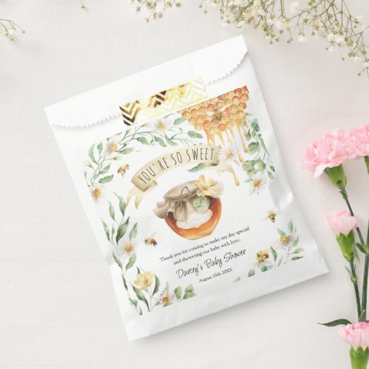 あなたは甘い蜂蜜Beeありがとう赤ちゃんシャワー フェイバーバッグ (封をした状態)