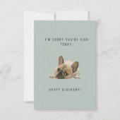 あなたは申し訳なく誕生日カード (正面)