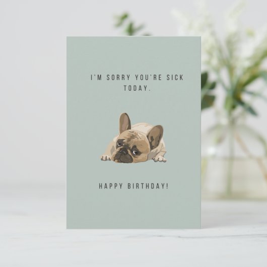 あなたは申し訳なく誕生日カード (スタンド正面)