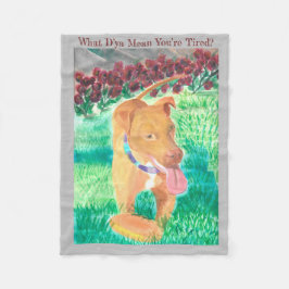あなたは疲れたってどういうこと？ フリースブランケット