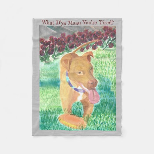 あなたは疲れたってどういうこと？ フリースブランケット (正面)