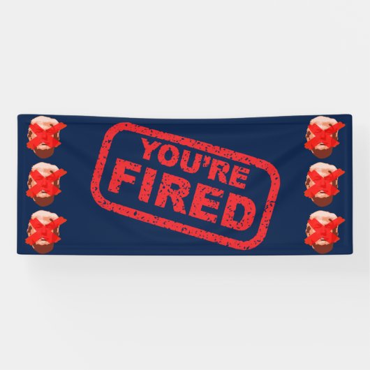 あなたは発射されたトランプ弾劾パーティー 横断幕 (横)