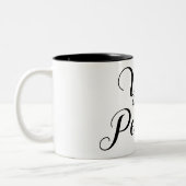 あなたは白黒のギフトのコーヒー私の人 ツートーンマグカップ (左)